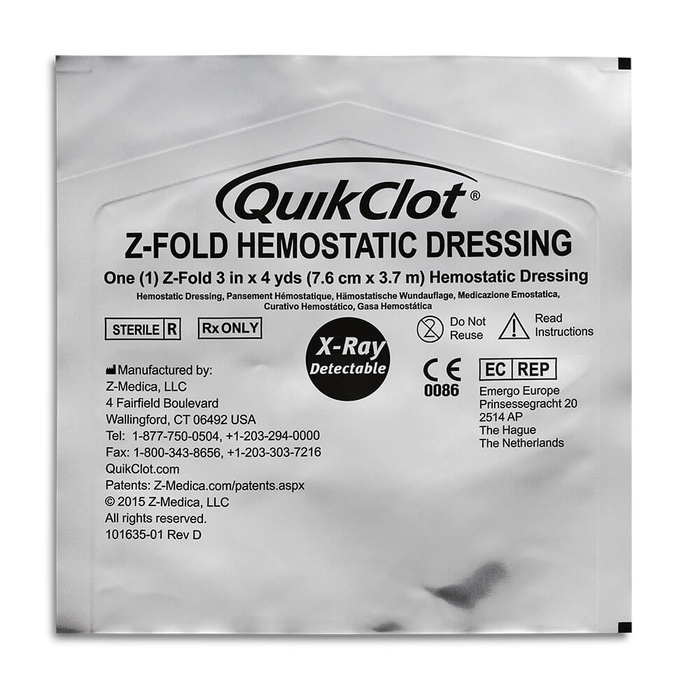 QuikClot Z-Fold Gauze SHORT DATED