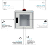 CARDIACT Alarmed AED Cabinet with Strobe Light