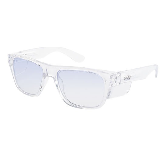 SAFESTYLE 'FUSIONS' CLEAR FRAME / BLUE LIGHT BLOCKING UV400 LENS