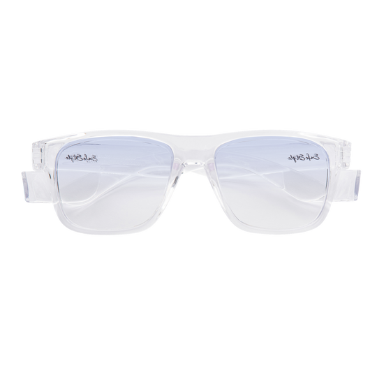 SAFESTYLE 'FUSIONS' CLEAR FRAME / BLUE LIGHT BLOCKING UV400 LENS