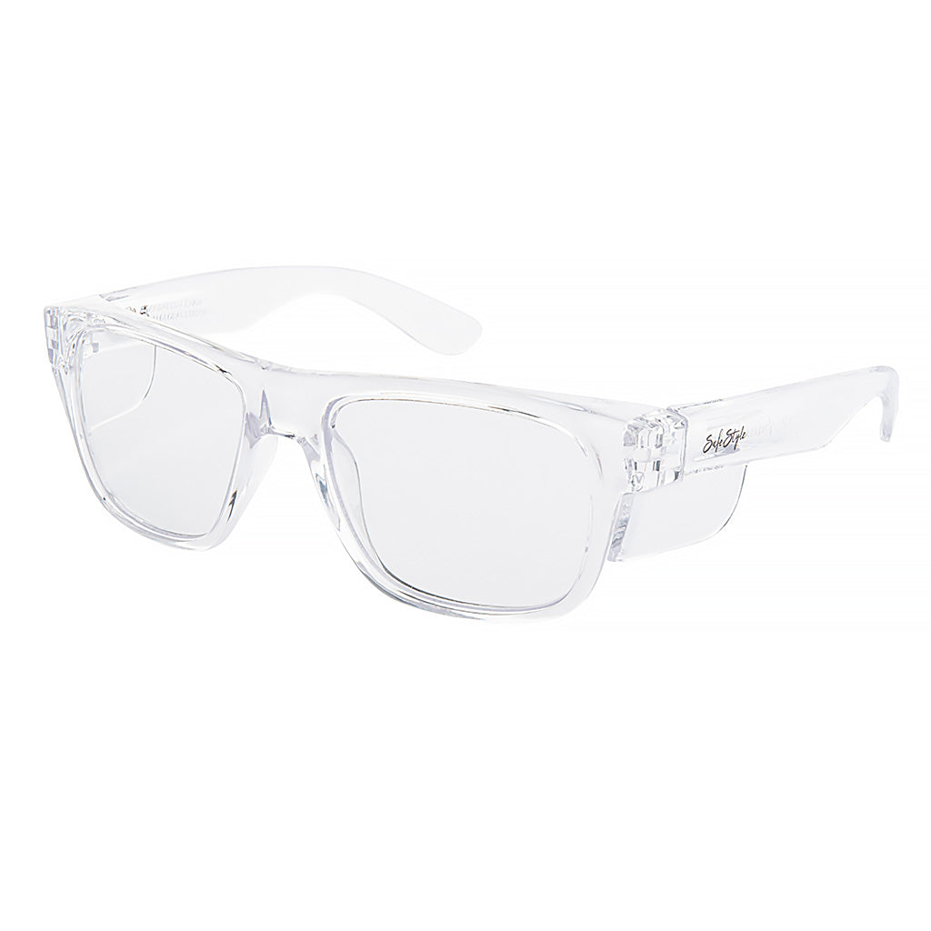 SAFESTYLE 'FUSIONS' CLEAR FRAME / CLEAR UV400 LENS