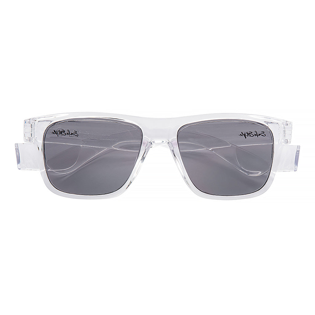 SAFESTYLE 'FUSIONS' CLEAR FRAME / POLARISED UV400 LENS